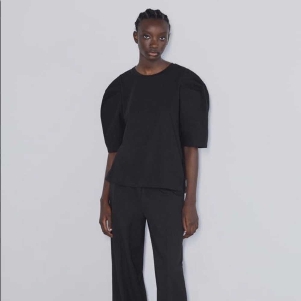 Zara Balloon Sleeve top